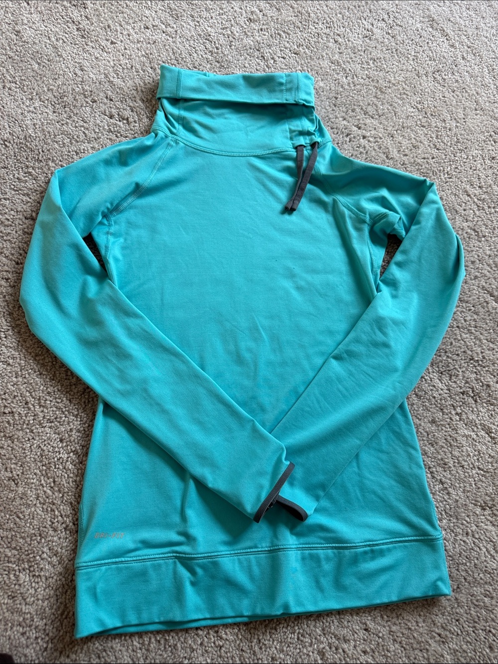 Nike Teal Performance Long Sleeve Pullover